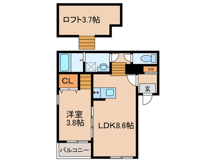 ア－クラヴィ－タの物件間取画像