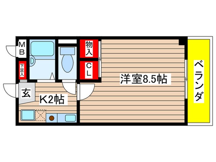 エル・Ａ・Ｍの物件間取画像