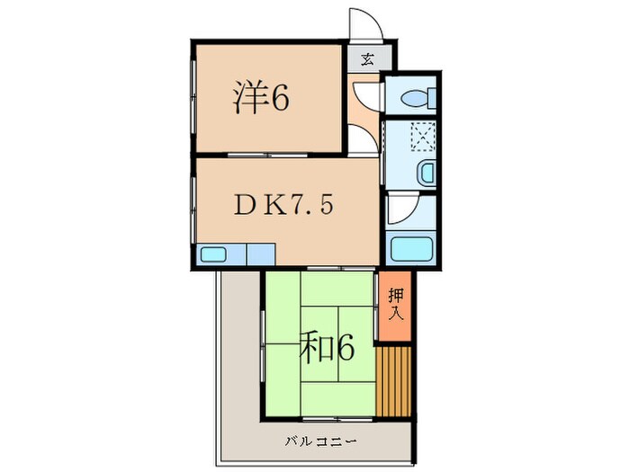 アイリスマンションの物件間取画像