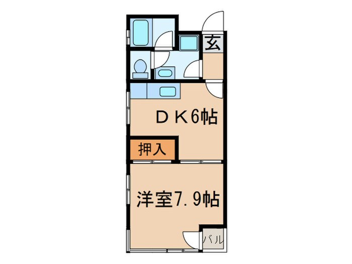 サンホワイト萩野通の物件間取画像