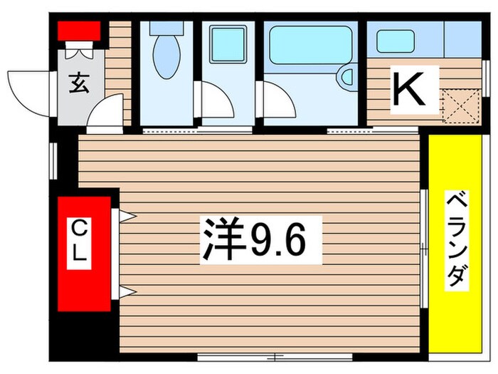 シャンブル平野の物件間取画像