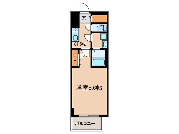 ﾌｧｽﾃｰﾄ名古屋駅前ｱﾙﾃｨｽ(204)の物件間取画像