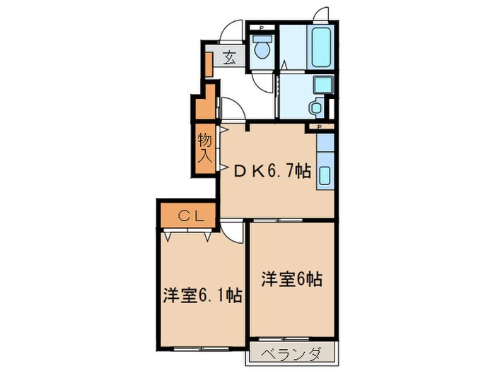フィオ－レ・デ－アＢの物件間取画像