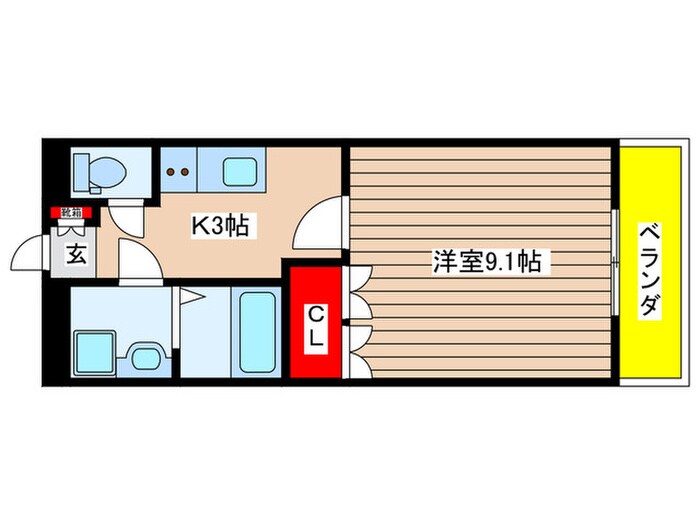 ユ－ハウス一つ山の物件間取画像