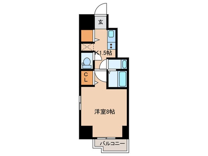 ﾌｧｽﾃｰﾄ名古屋駅前ｱﾙﾃｨｽ(1101)の物件間取画像