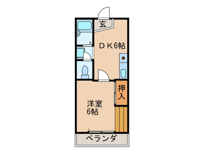 ジュネス上条の物件間取画像