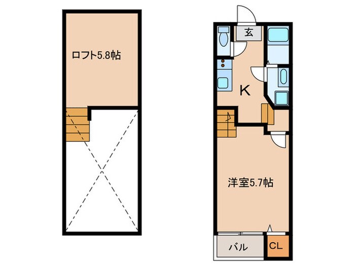 Creo矢田の物件間取画像