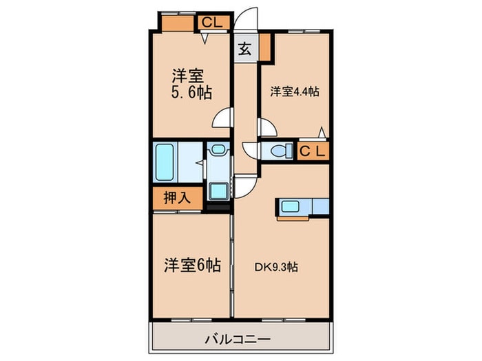 ケイズマンション一宮の物件間取画像