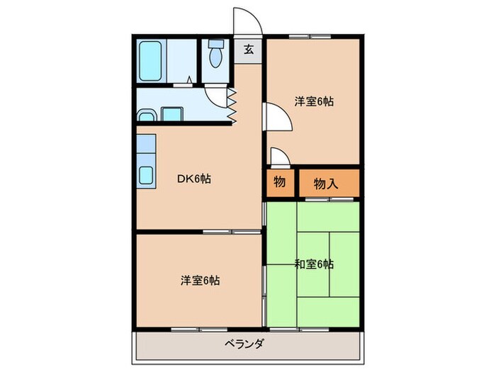 第二坂井マンションの物件間取画像