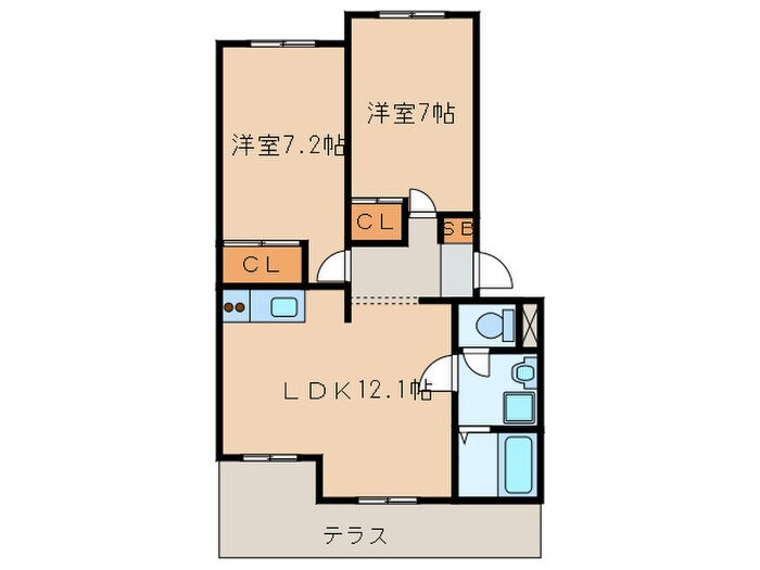 ピアチェ－レの物件間取画像