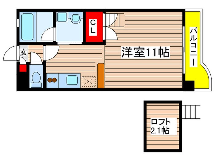 黎明マンションの物件間取画像