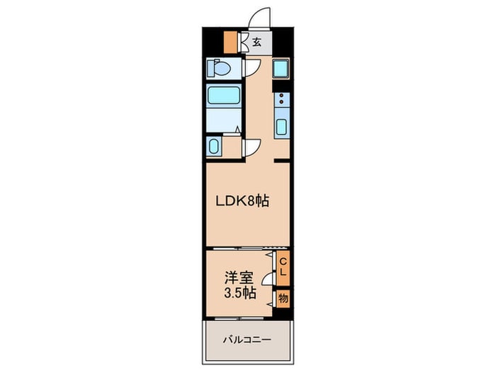 ﾌｧｽﾃｰﾄ名古屋駅前ｱﾙﾃｨｽ(1407)の物件間取画像