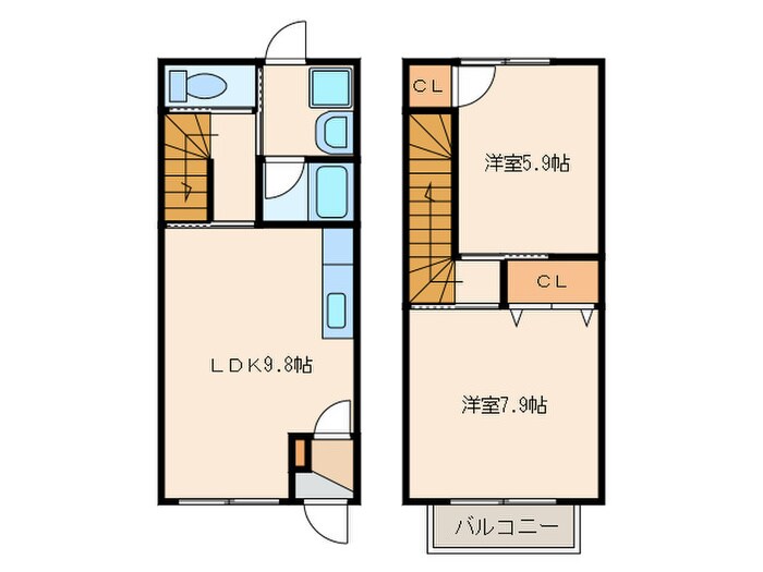 ブランシェサカノの物件間取画像