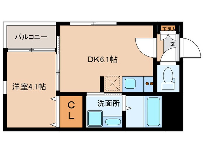 スカイシャイン黒川の物件間取画像