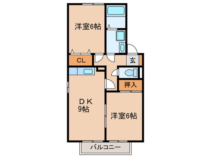 ウィング青山Ⅱの物件間取画像