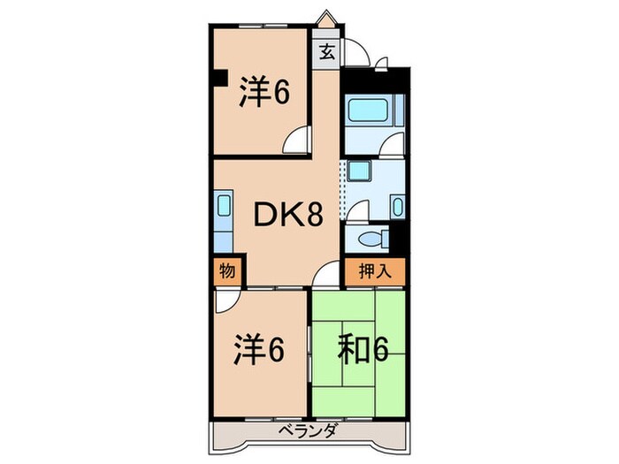 メゾン和幸の物件間取画像