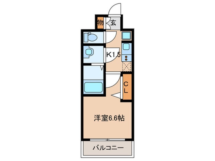 ﾌﾟﾚｻﾝｽ名駅南ｴﾃﾞｨﾌｨｽ(309)の物件間取画像