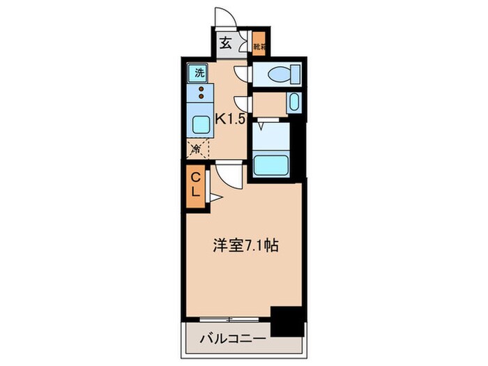 ﾌﾟﾚｻﾝｽ名駅南ｴﾃﾞｨﾌｨｽ(610)の物件間取画像