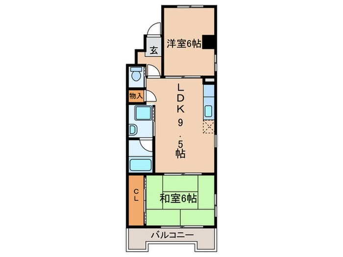 エクセラ歌里の物件間取画像