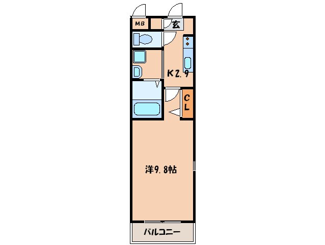 ラメゾンドゥ日名中町の物件間取画像