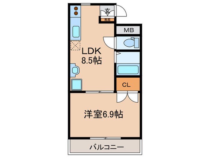 アネックス大幸の物件間取画像