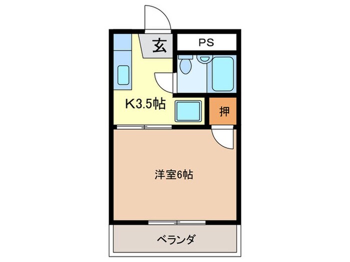 グレ－ス２１の物件間取画像