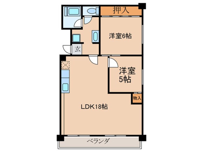 ハイツ東桜の物件間取画像