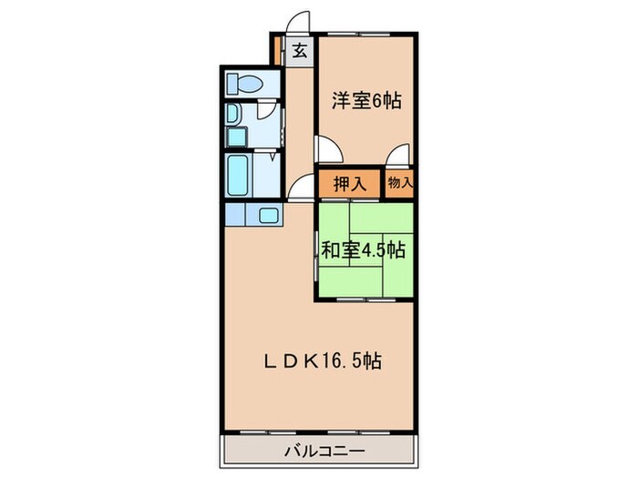 レナジア神領の物件間取画像