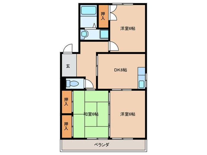 ハイツ高根の物件間取画像