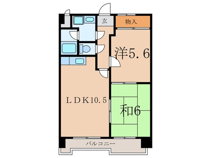 スカイハイム志賀の物件間取画像