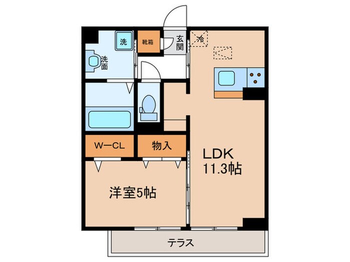 クオレアス乗江の物件間取画像