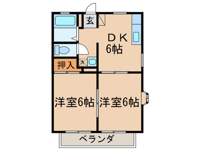 シャトー藤塚の物件間取画像