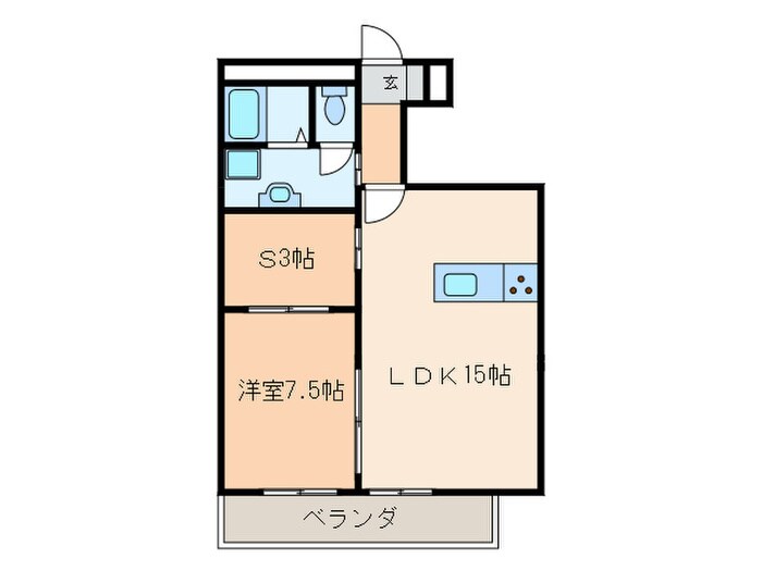 ヒラノマンションの物件間取画像