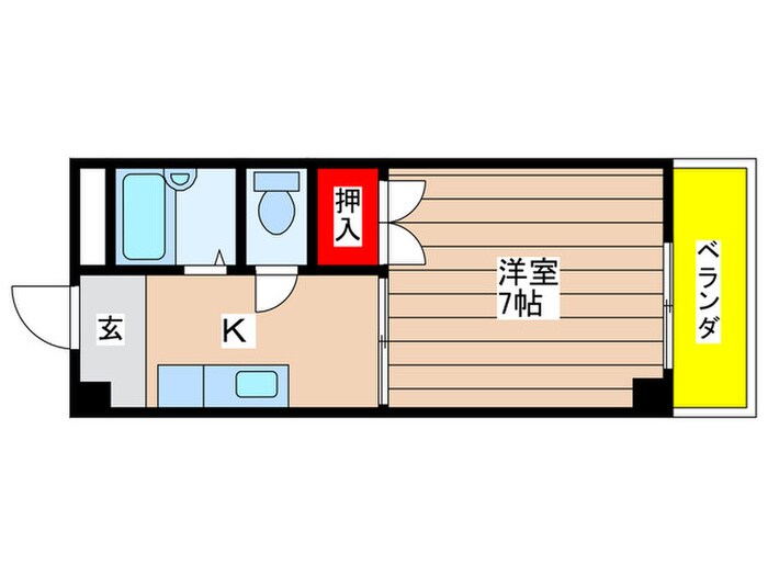 グレースマンション植田の物件間取画像