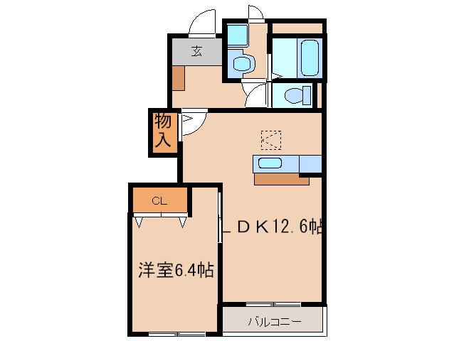 コ－ポ加藤Ⅱの物件間取画像