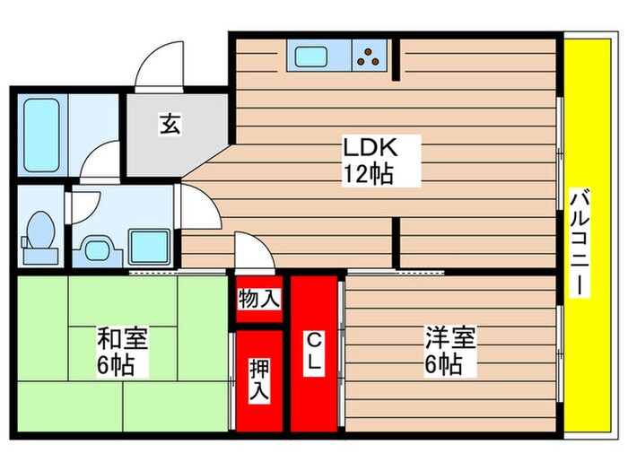 八城マンションの物件間取画像