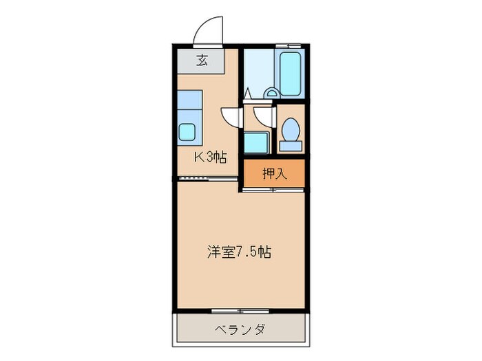 ﾌｫﾚｽﾀ本宿台Ｃの物件間取画像