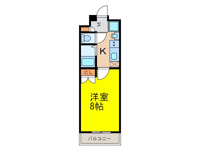 パルティール上前津の物件間取画像