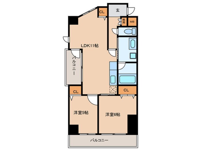 パラティーノ井東の物件間取画像