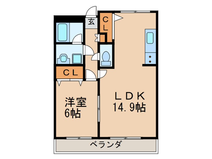 グランパス朝岡の物件間取画像