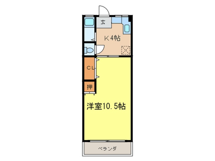 サンベ－ル草薙　南館の物件間取画像