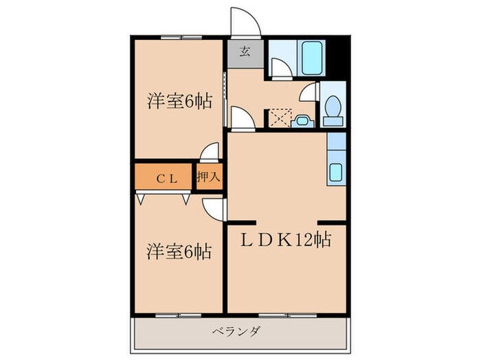 川地ハイツの物件間取画像