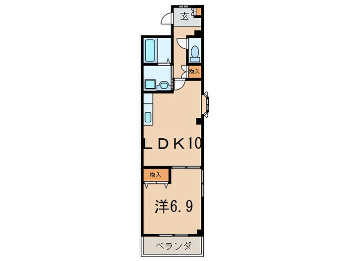 ｽｶｲﾌﾞﾙｰ　Kの物件間取画像