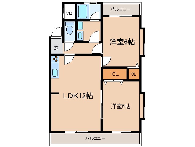 センチュリ－ハイツ２１の物件間取画像