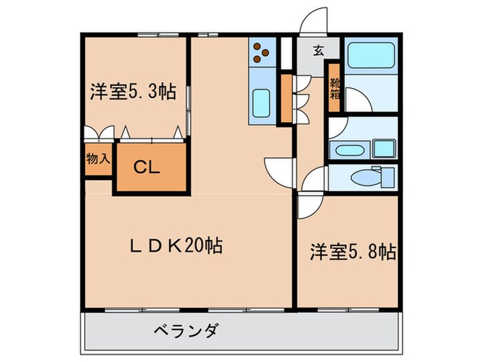 新栄グリ－ンハイツ(602)の物件間取画像