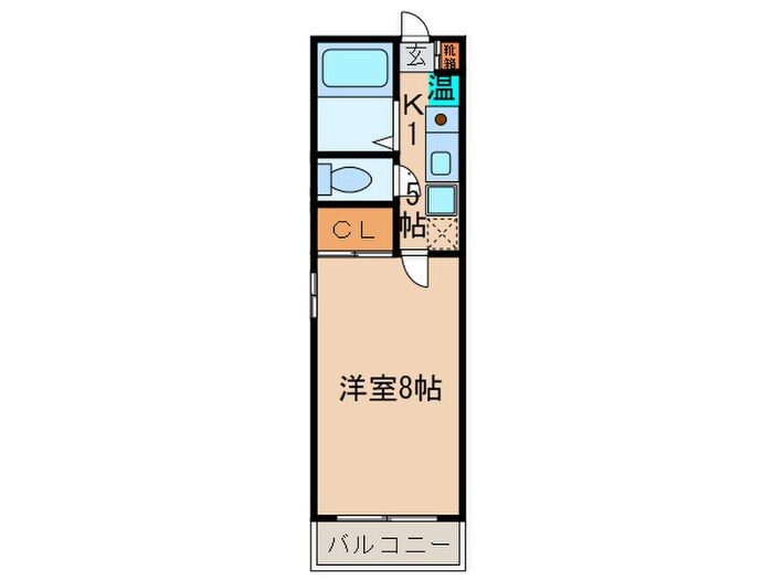 セレニ－ルＥＸ１の物件間取画像