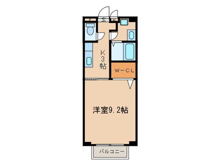 サンモ－ル緑Ａ棟の物件間取画像