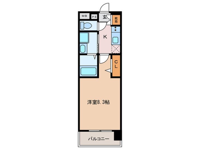 パルティール名駅北(804)の物件間取画像