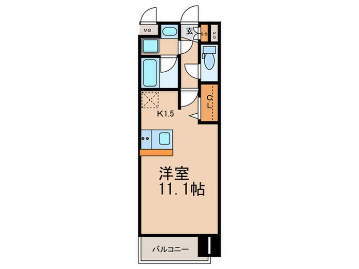 ﾌﾟﾚｻﾝｽ栄ﾌﾚｲﾔ(404)の物件間取画像