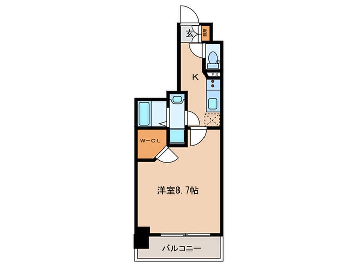 ﾌﾟﾚｻﾝｽ栄ﾗｲｽﾞ(1305)の物件間取画像